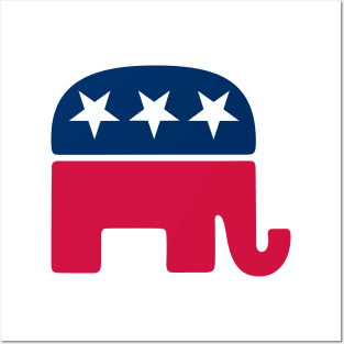 Republican Elephant Logo Posters and Art